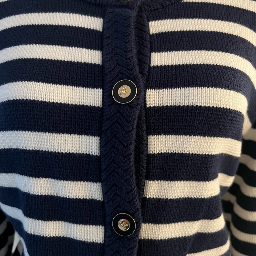 J Crew Factory Striped Lady Cardigan - Picture 3 of 5
